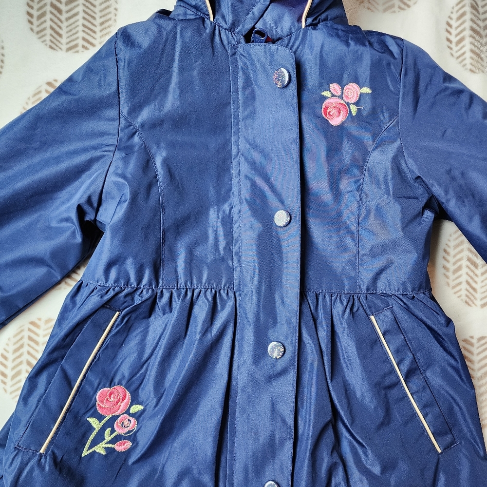 Girls London Fog Floral Coat/Jacket